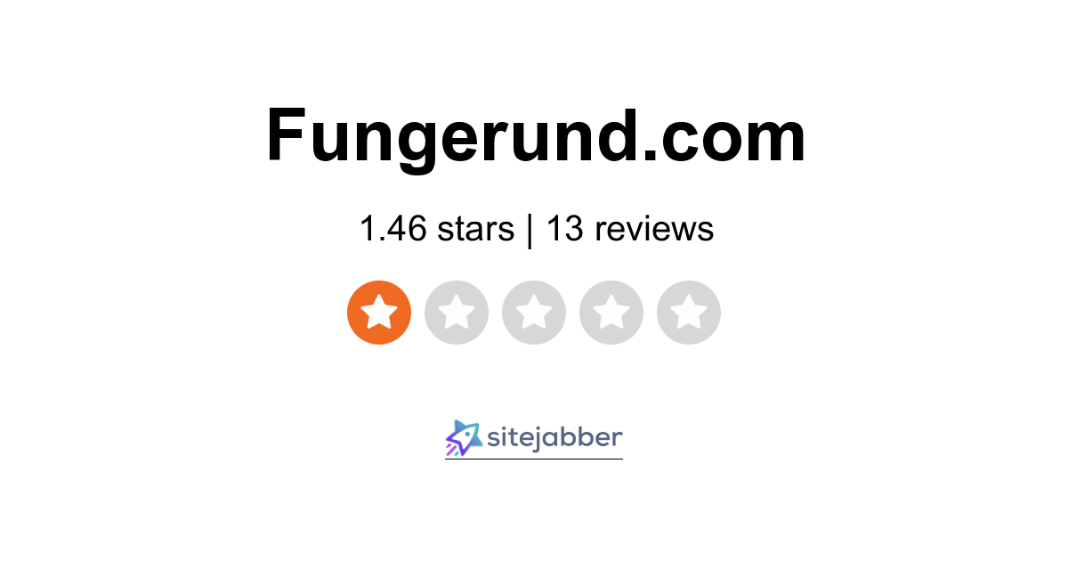 Fungerund Reviews - 13 Reviews of Fungerund.com | Sitejabber